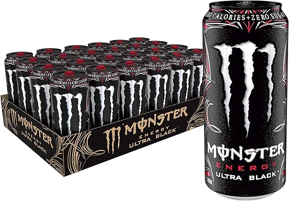 Monster Energy Ultra Black Energy Drink 473 Ml Amazon Co Uk Grocery