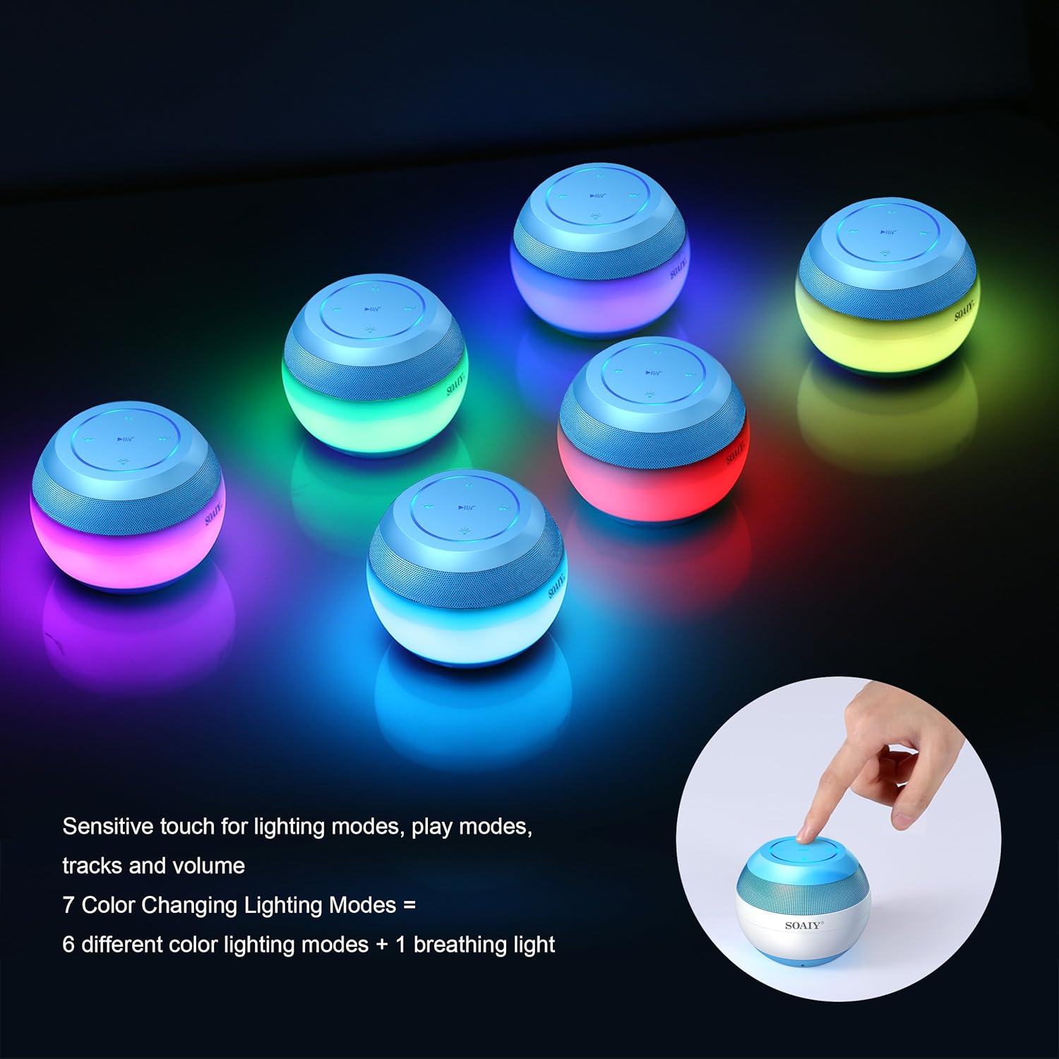 soaiy smart touch bluetooth speaker