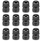 QILIPSU 12pcs 3/8" NPT Cable Gland Waterproof IP68