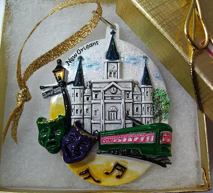New Orleans Christmas Ornament French Quarter