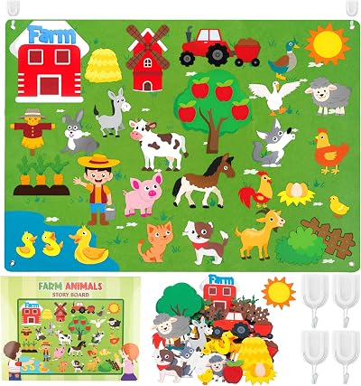 WATINC Solar System Felt Story Board Educational Toy Montessori Preschool Kit