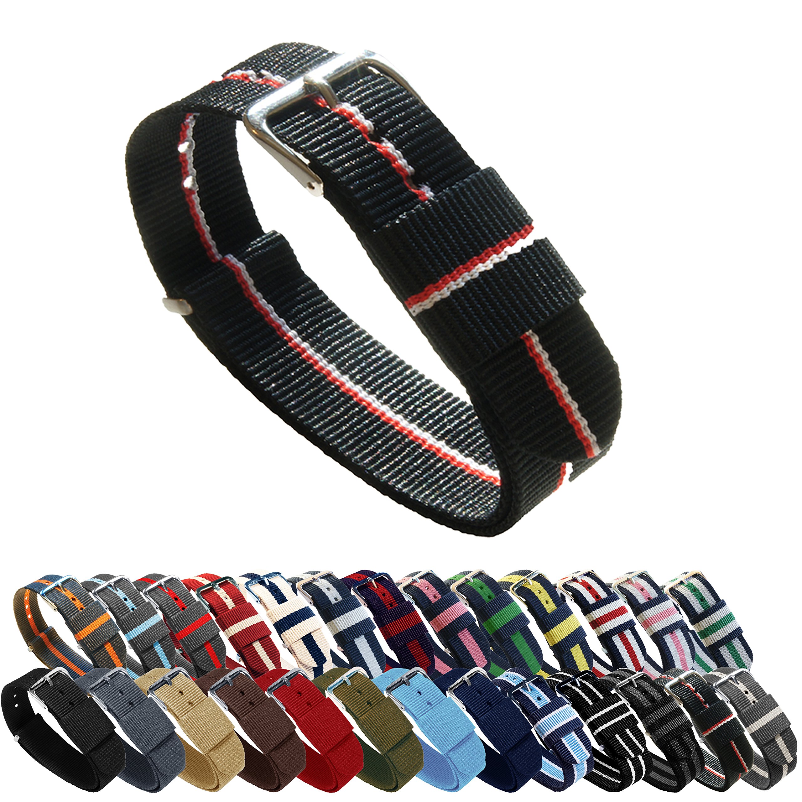 BARTON Watch Bands Choice Of Color, Length & Width (18mm, 20mm, 22mm