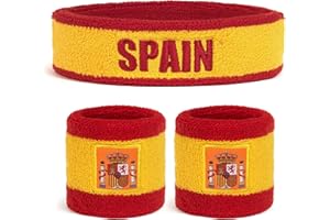 Suddora Country Headband & Wristbands Set (includes 2 Wrist & 1 Head Sweatband)