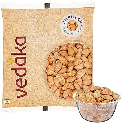 Amazon Brand - Vedaka Popular Whole Almonds, 500g