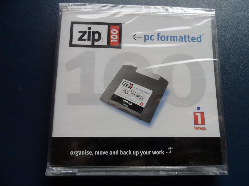 Iomega ZIP 100 MB Mac Storage Media Disk Cartridge