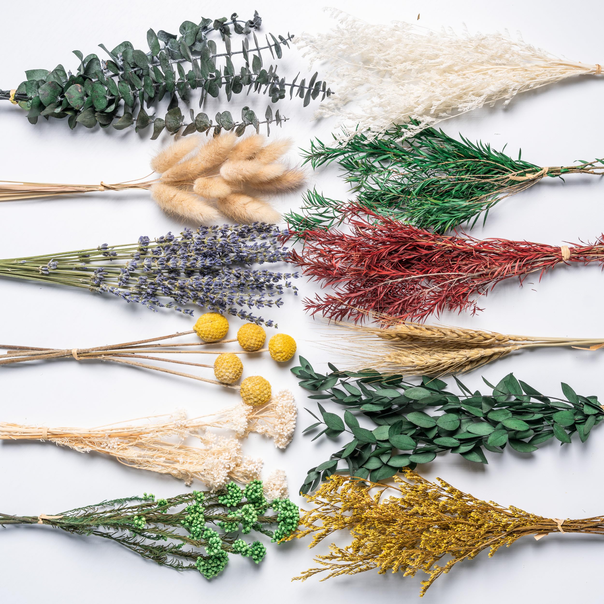 Photo 1 of 12kinds Natural Dried Flowers DIY kit ,10~12inch,Handpicked Including Lavender/Eucalyptus/Wheat,for Home Office Wedding Decor, Low-Maintenance