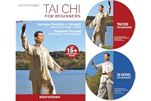 Tai Chi For Beginners Set, Includes Qi Gong for Beginners: Over 16 Easy to Follow Routines. includes Gentle Tai Chi for Seniors to increase Strength, Balance, Energy & Flexibility