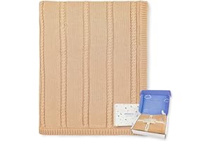 Pinuotu Cotton Twisted Rope Baby Blanket,Soft, Breathable, 31"x40" – Perfect for Swaddling, Crib & Stroller – Premium Gift for Newborns, Infants & Toddlers, Boys & Girl(Beige)