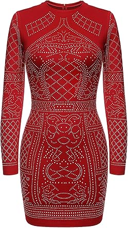 rhinestone bodycon dress