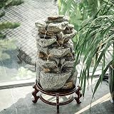 BTGGG Cascading Tiered Water Fountain with LED Lights - Dark Grey view 6