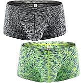 iKingsky Men's Pouch Boxer Briefs Stretch Shorts Underwear Colorful Bulge Trunk Underpanties