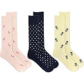 Chaps mens Casual Fashion Cushioned Crew Socks - 3 Pair Pack - Classic Designs With Stretch Blend
