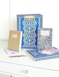 Lilly Pulitzer Blue Clipboard Folio with Notepad