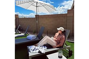 PURPLE LEAF Patio Lounge Chair Set for 2 Outdoor Chaise Lounge with Adjustable Backrest and Easy-to-Move Wheels Aluminum Reclining Lounge Chair for Outside Yard Pool Side Table Included, Charcoal Grey