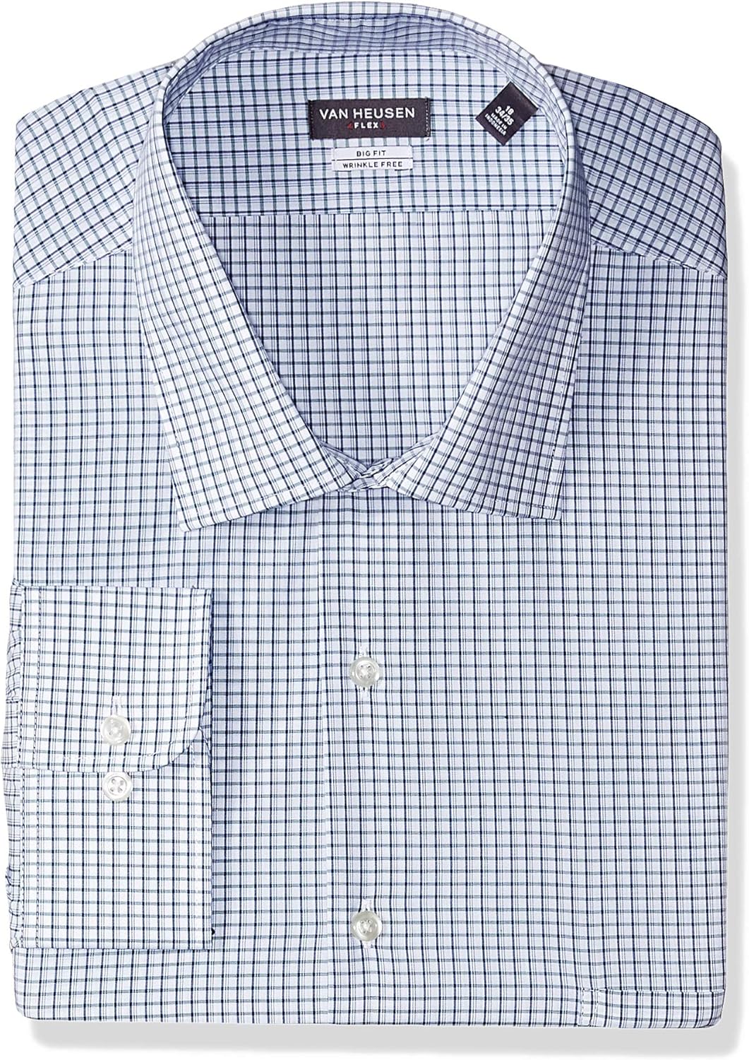 Van Heusen Men's Big and Tall Dress Shirts Big Fit Flex Check at  Men’s Clothing store