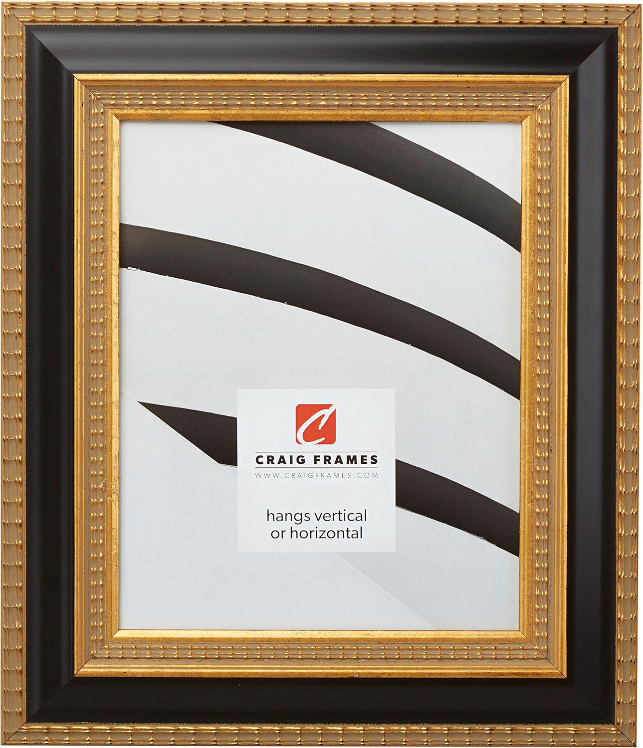 Craig Frames 6436 12 by 18Inch Picture Frame, Ornate Finish, 2.25Inch Wide, Gold