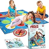 BRAINS UP Classic Twist Poses Floor Game, FunKidz Giant Mat Party Games for Kids Adults Bigger Size Family Indoor and Outdoor Activity for Boys Girls Gift