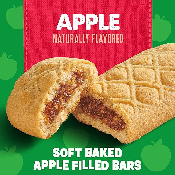 MOTT’S SOFT BAKED APPLE FILLED BARS, APPLE FLAVOR SNACKS, MADE WITH REAL FRUIT, 5 CT, 6.55 OZ