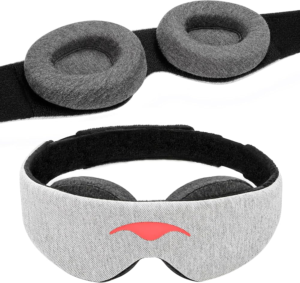 Manta Sleep Mask 100% Light Blocking Adjustable Eye Cups Blackout