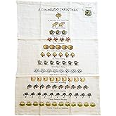 Twelve Days Of Colorado Lovers Christmas Flour Sack Kitchen Dish Towel - 18" x 26"