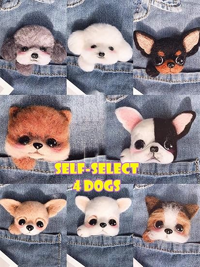 Amazon Co Jp Diy ウールニードルフェルトキット ニードルフェルトツール付き 初心者用 10種類の犬 子犬 ブローチ フェルト動物 マルチカラー T F Ghg ホーム キッチン Amazon Co Jp Diy ウールニードルフェルトキット ニードルフェルトツール付き 初心者用 10種類の犬 子犬 ブローチ フェルト動物 マルチカラー T F Ghg ホーム キッチン