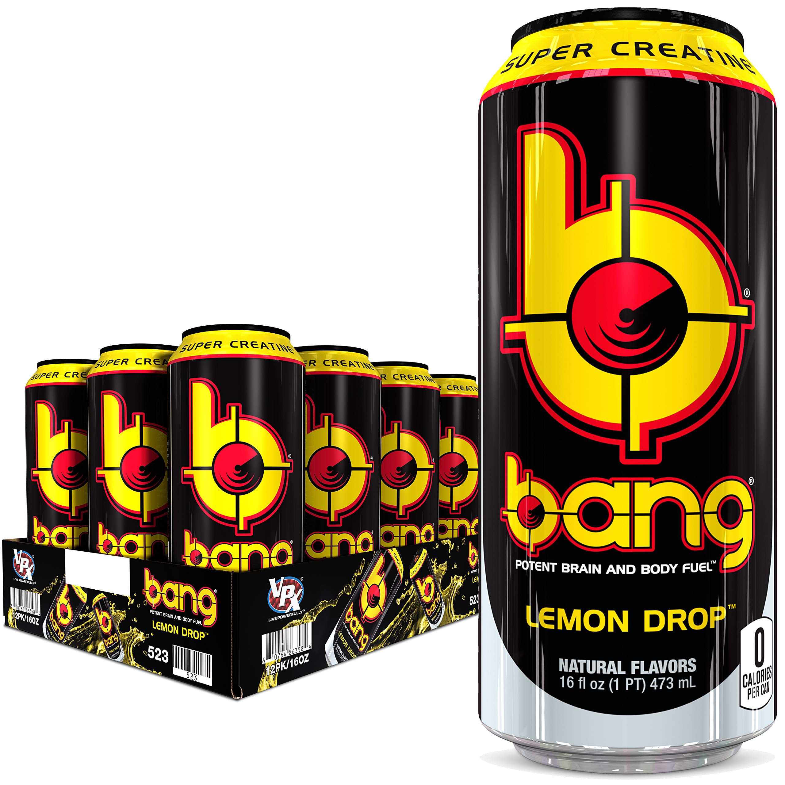 Vpx Bang, Lemon Drop, 16 Fl Oz (12 Count)