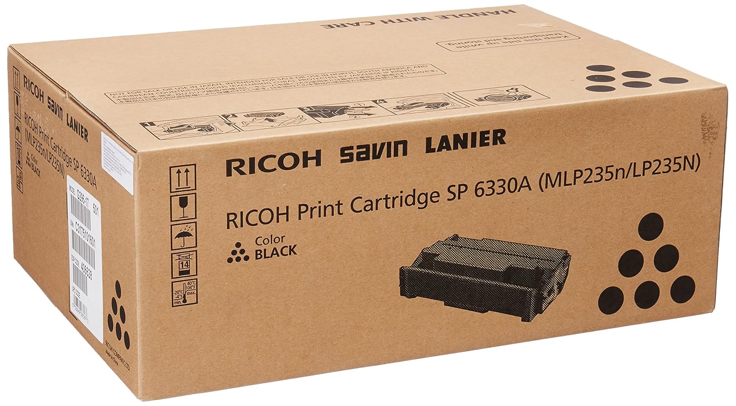 Amazon.com: Ricoh 406628 Black AIO Toner Cartridge Type SP 6330N: Office Products