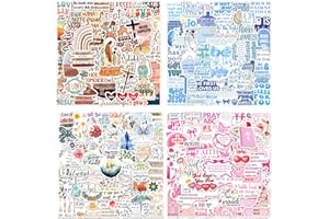 ERSIVSI 200PCS Jesus Christian Stickers, Inspirational Bible Verse Stickers for Water Bottles Boho Religious Faith Sticker fo