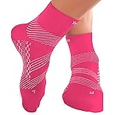 TechWare Pro Plantar Fasciitis Socks - Ankle Compression Socks for Women & Men. Achilles Tendonitis Brace & Foot Arch Support