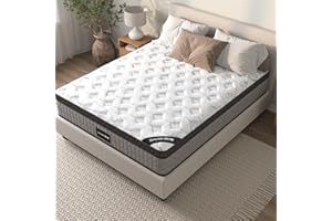 ANWICKJEFF 12'' Twin Mattress, Twin Size Mattress in a Box, Modern New Diamond Innerspring Hybrid and Cooling Gel Memory Foam Mattresses, Pressure Relief & Motion Isolation, RV Medium Firm Mattress (Twin 12'')