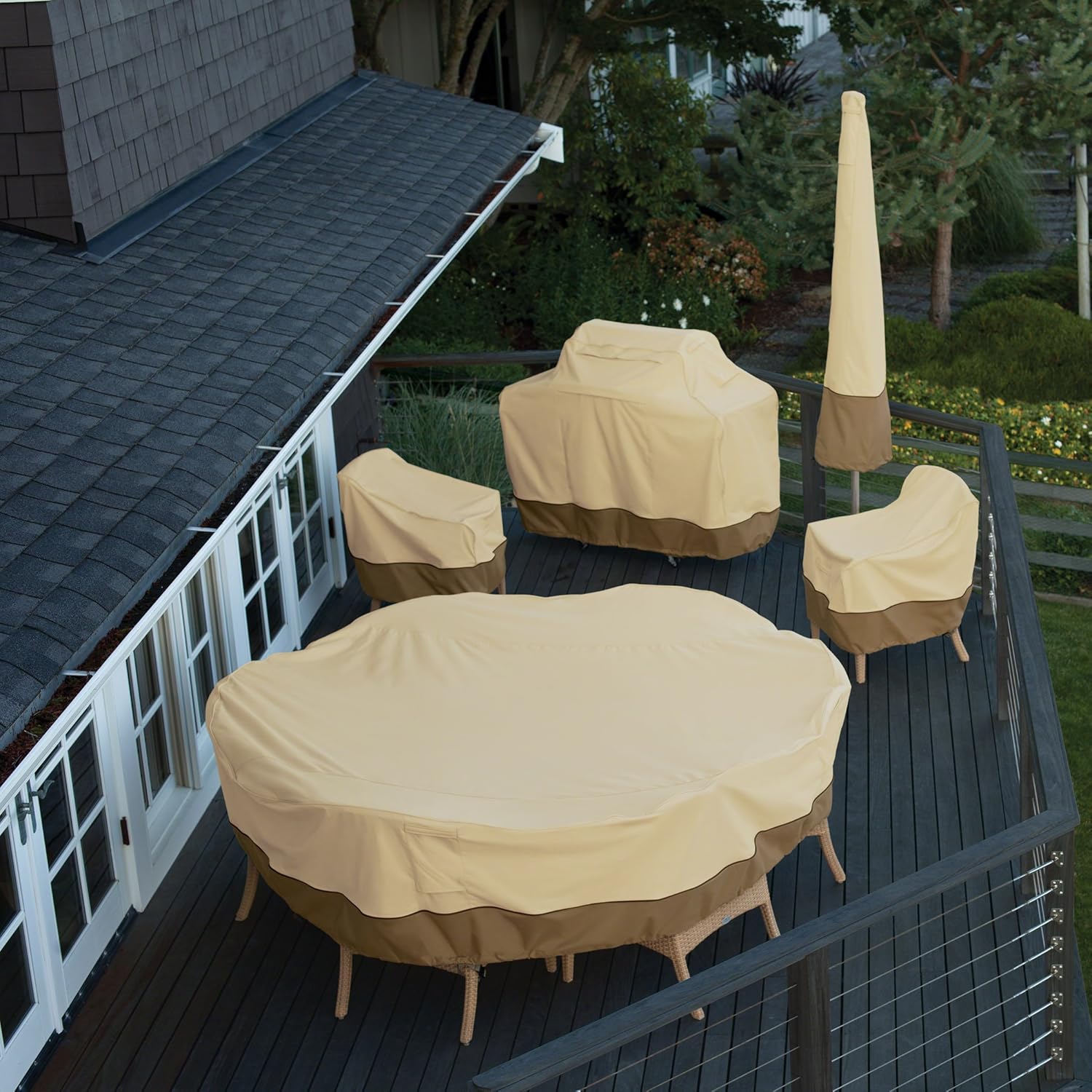 Classic Accessories Veranda Water-Resistant 55 Inch Patio Deck Box Cover: Garden & Outdoor