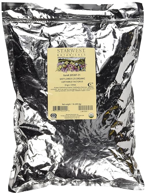 Safflower C/S Organic Starwest Botanicals 1 lb