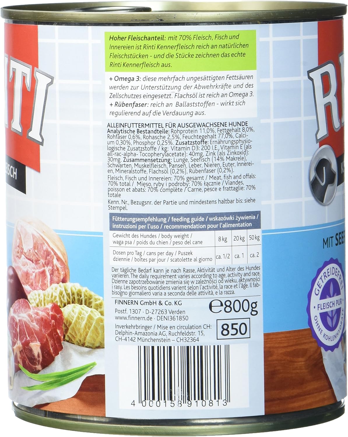 Rinti Sea fish, pack of 12 (12 x 800 g), 800 g (Pack of 12) - Image 4