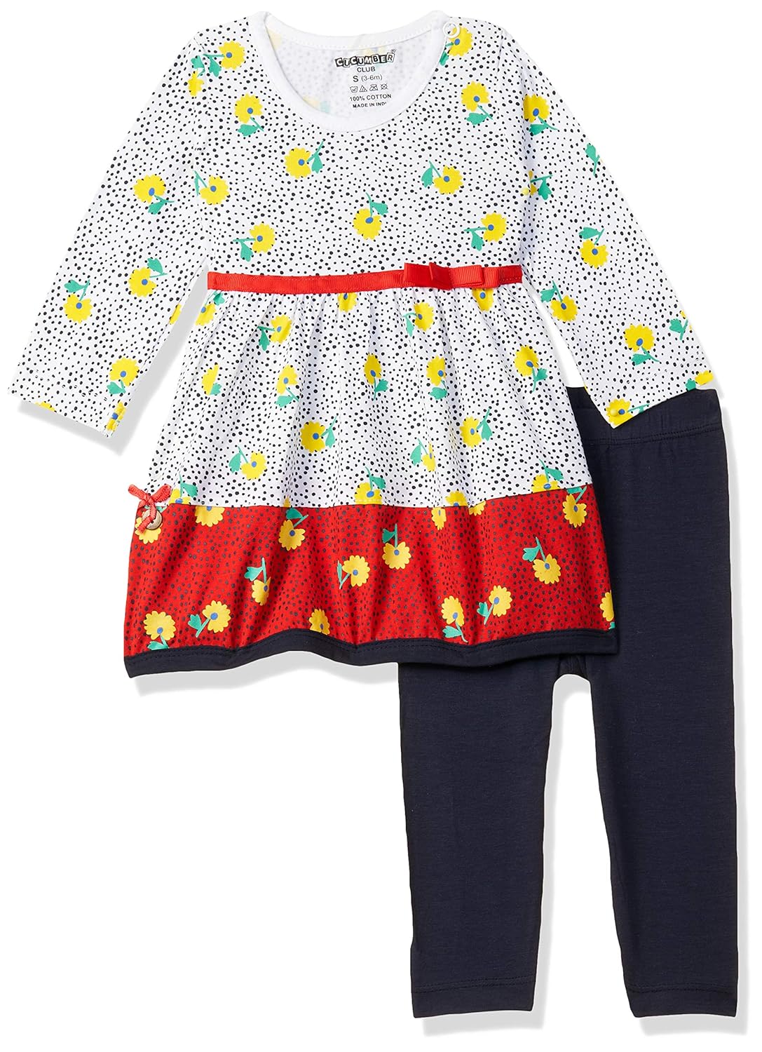 Buy CUCUMBER Baby Girls Regular Clothing Set (Z6031 M_blue_L) at Amazon.in