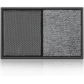 LOSTRONAUT 2-in-1 Shoe Cleaning Mat 25x16 Non-Slip Disinfectant Door Mat | Wet &amp; dry 2-in-1 shoe cleaner mat &ndash; 25"x16" non-slip disinfectant welcome rug for indoor &amp; outdoor door use