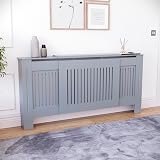 Vida Designs Chelsea Radiator Cover Grey - Adjustable - MDF Cabinet