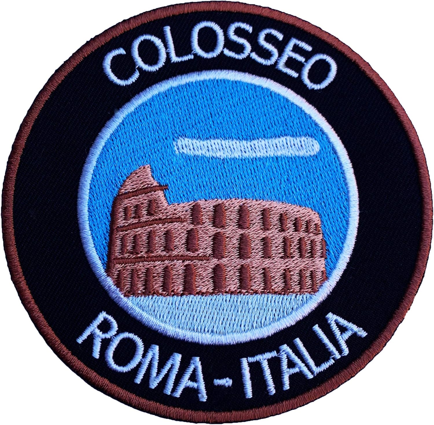 Amazon.com: Colosseum Rome Italy Iron on Patch / 3.5 Inch Embroidered ...