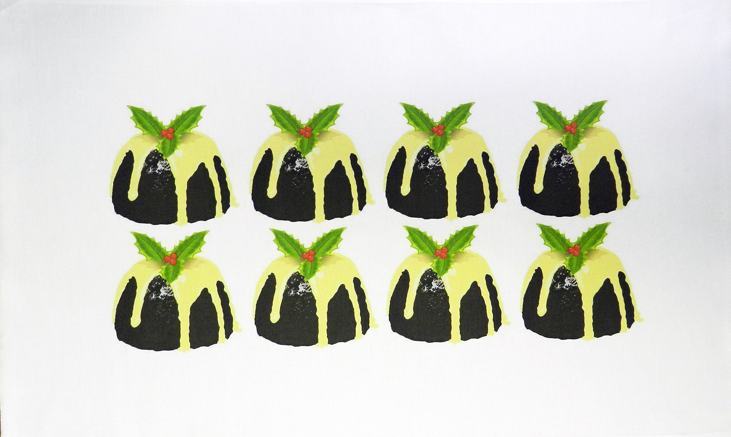 Half a Donkey The Original Christmas Puddings Large Christmas Tea Towel