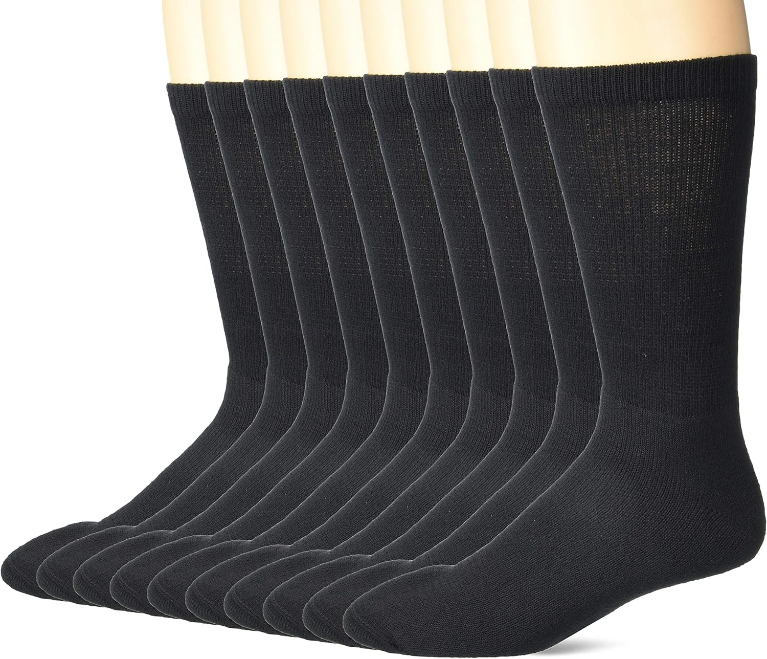 Hanes Big & Tall Crew Sock, black, Shoe Size 1214 at Amazon Men’s