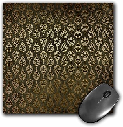 Amazon Co Jp 3drose マウスパッド かわいいフェイクゴールド アールデコ ティアドロップパターン グリーン 32 32 Cm Mp 2165 1 パソコン 周辺機器
