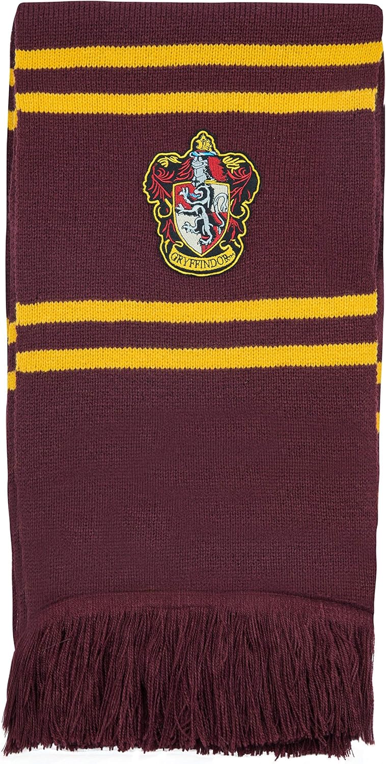 Cinereplicas Harry Potter Scarf - Deluxe Edition - 98" - Official - Ultra Soft Knitted Fabric (Gryffindor): Home & Kitchen