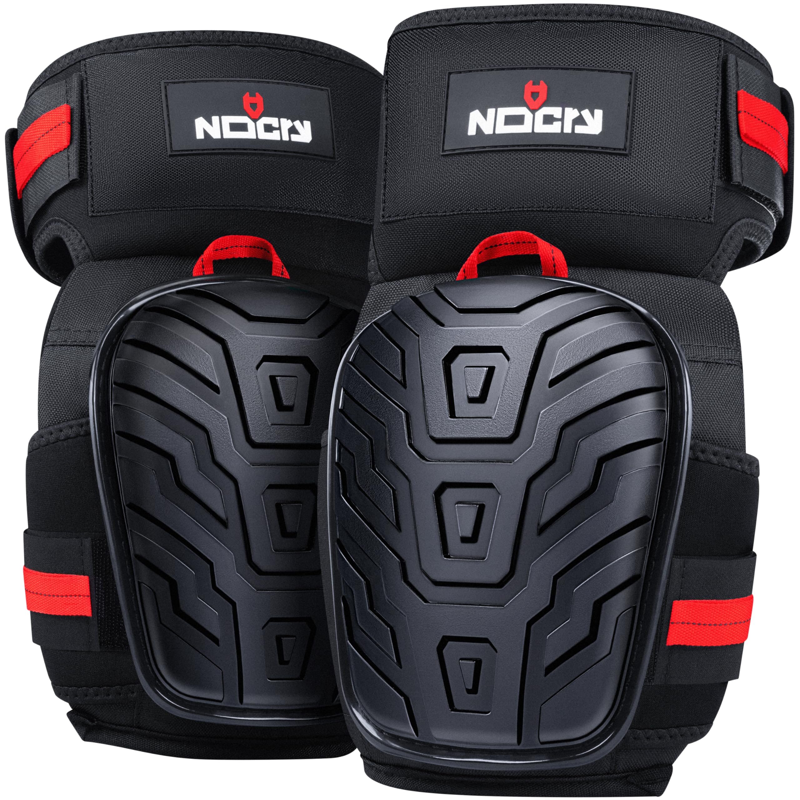 Photo 1 of NoCry Professional Knee Pads for Work for Men — Adjustable Thigh and Shin Straps, Heavy-Duty Shell, and Thick Foam & Gel Cushioning — Ideal for Construction and Gardening