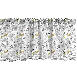 Ambesonne USA Window Valance, Liberty New York City