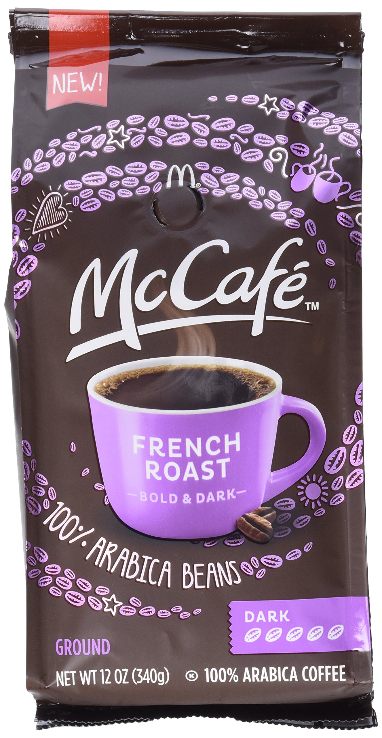 McDonalds McCafe Premium Roast Ground Coffee Bag 12.oz