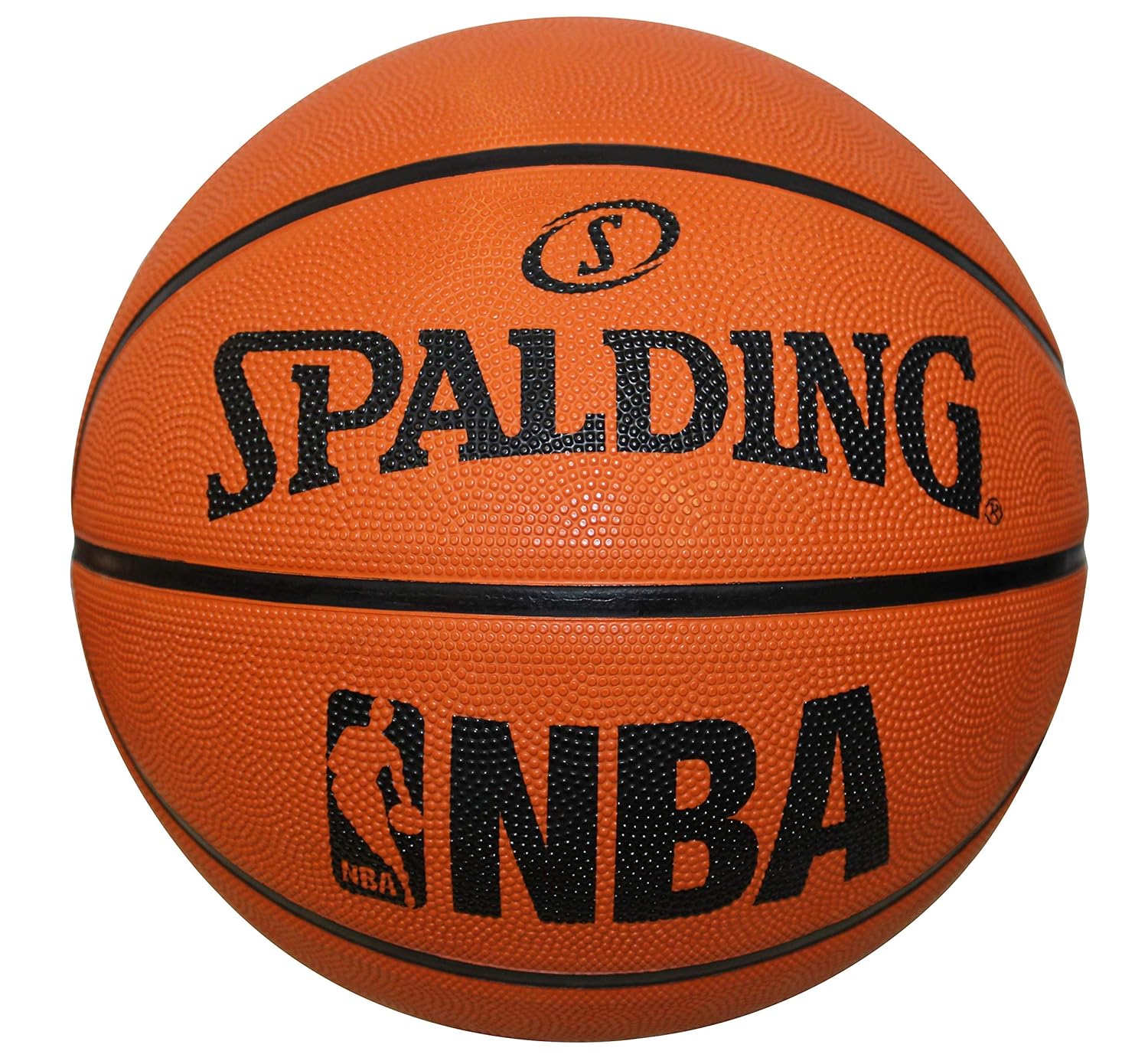 Spalding NBA Rubber Outdoor Basketball Fun Team Ball Orange Size 7