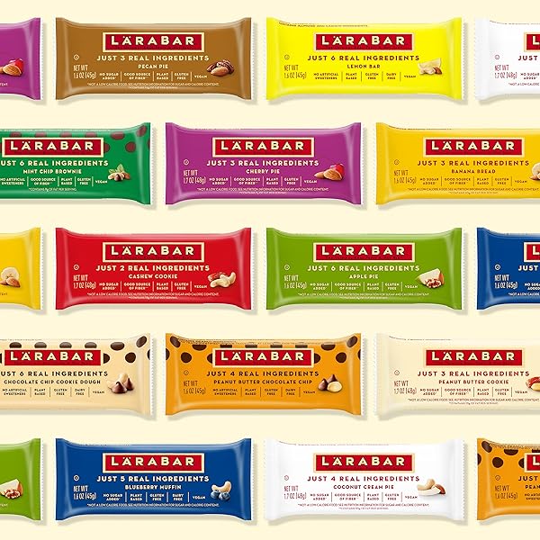 LARABAR PEANUT BUTTER CHOCOLATE CHIP, GLUTEN FREE FRUIT & NUT BAR, 16 CT