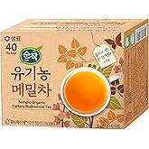 SEMPIO Tartary Buckwheat Tea – 100% Natural Ingredients, Mild Roasting, Sugar-Free, Fat-Free, Caffeine-Free, Calming & Relaxing (40 Tea Bag, Pack of 1)