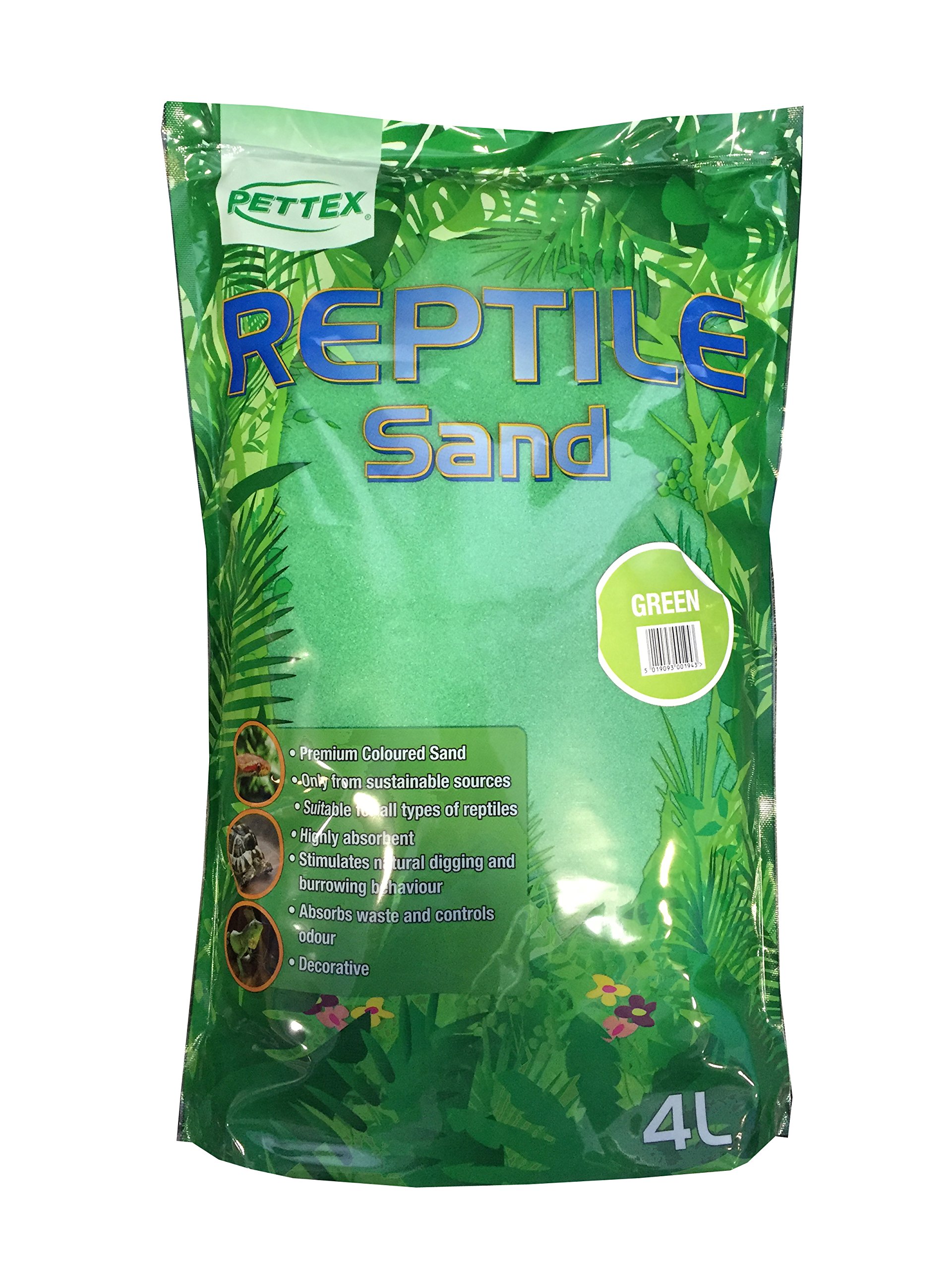 Pettex Reptile Coloured Calci Sand 4L Green