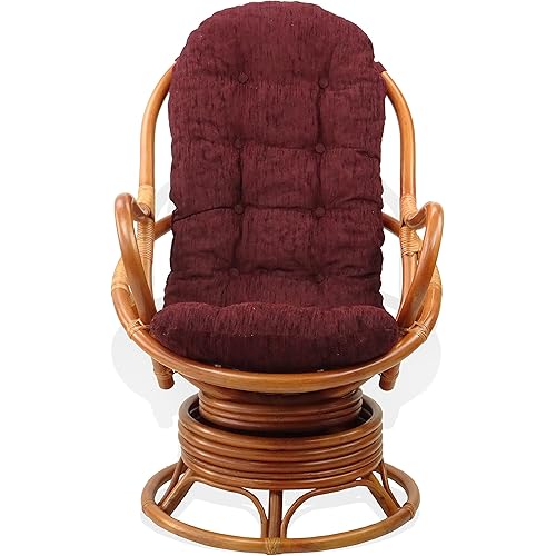 Lounge Swivel Rocking Java Chair Rattan Wicker Handmade w