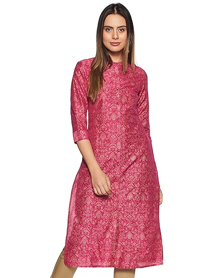 Women's Polyester Straight Kurti
